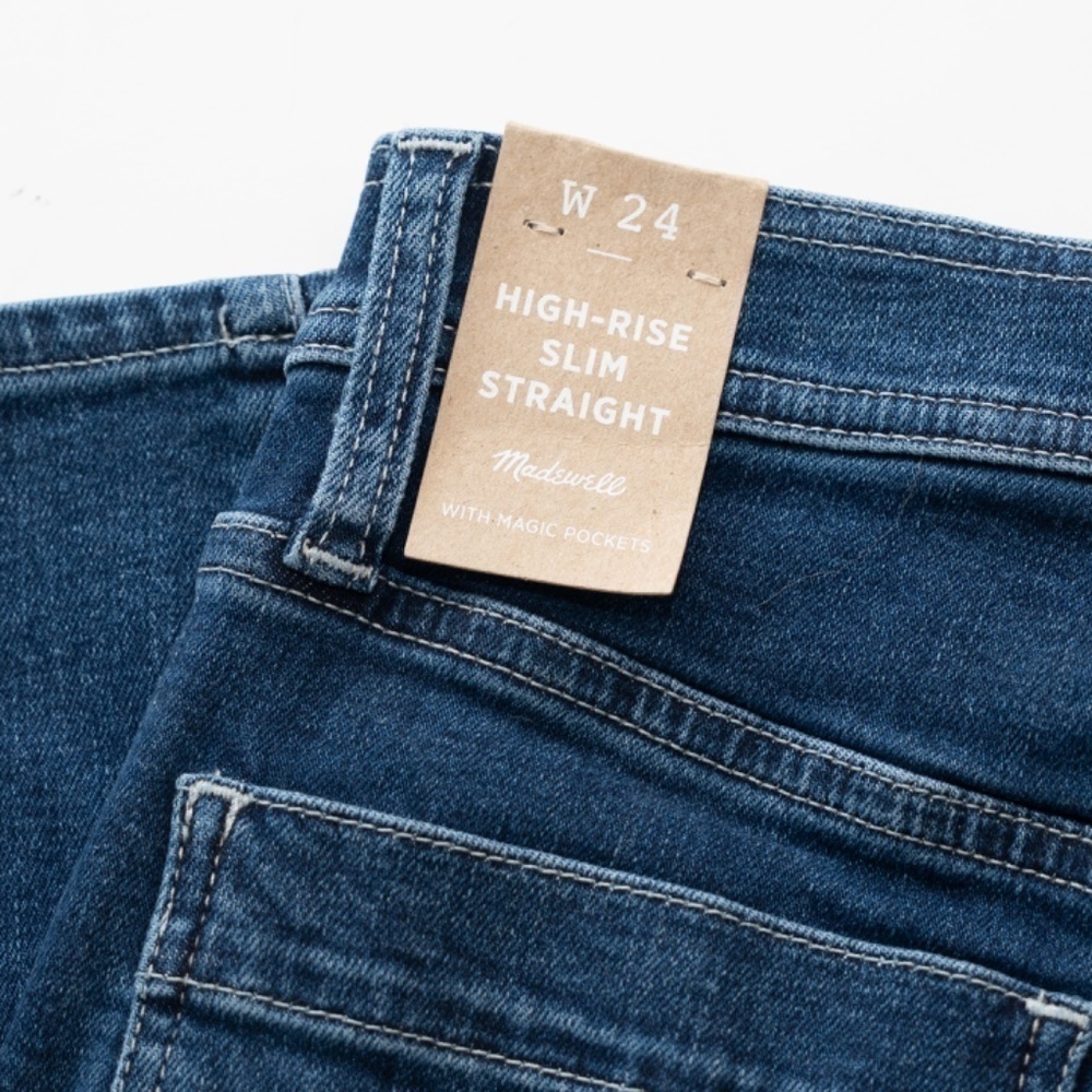 Madewell. High-Rise Slim Straight Jean. - Picture 6 of 13